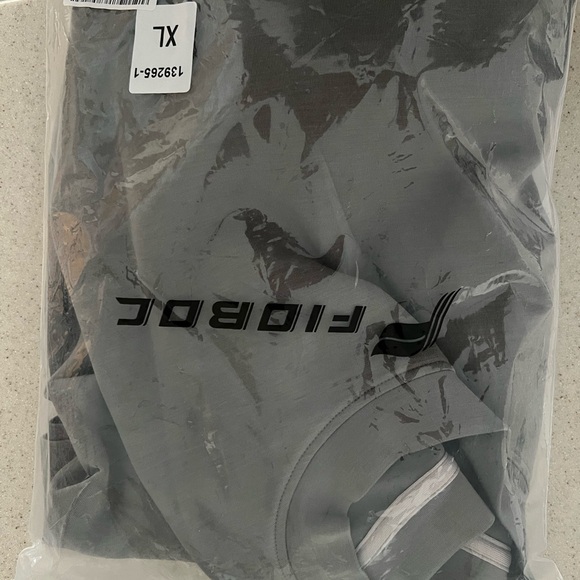 NWT Men’s Modal Blend Elbow Patch Long Sleeve Tee:Slim Fit Charcoal XL - Picture 5 of 5